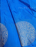 Load image into Gallery viewer, Soft Silk Borderless Mandala Saree - Blue
