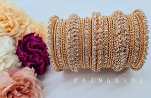 KRISHA bangles set (rosegold)