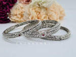 Load image into Gallery viewer, CHARVI - set of 3 bangles (silver)
