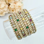 Load image into Gallery viewer, SHREYA - set of 4 bangles (multicolour)
