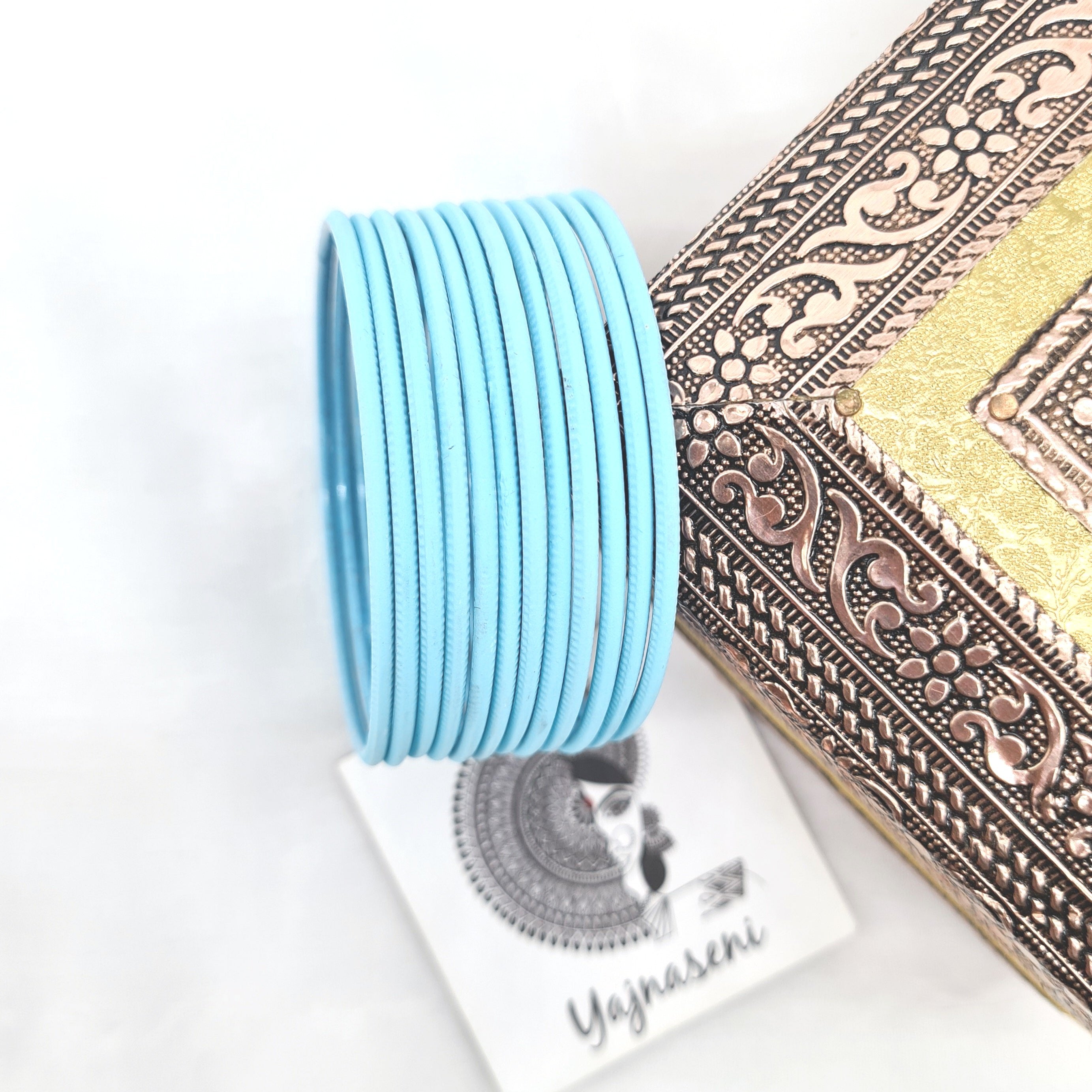 Matte Bangles - Light Blue