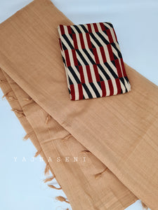 Mangalagiri Cotton Saree - Tan