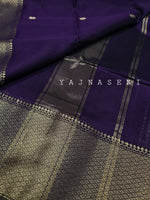 Load image into Gallery viewer, Maheswari Silk Cotton Saree - Purple
