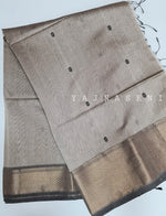Load image into Gallery viewer, Maheswari Silk Cotton Saree - Ash
