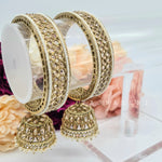 Load image into Gallery viewer, SHRUTHI - pair of kada (with jimikki)
