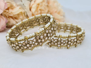 LEILA - pair of kada (champagne)