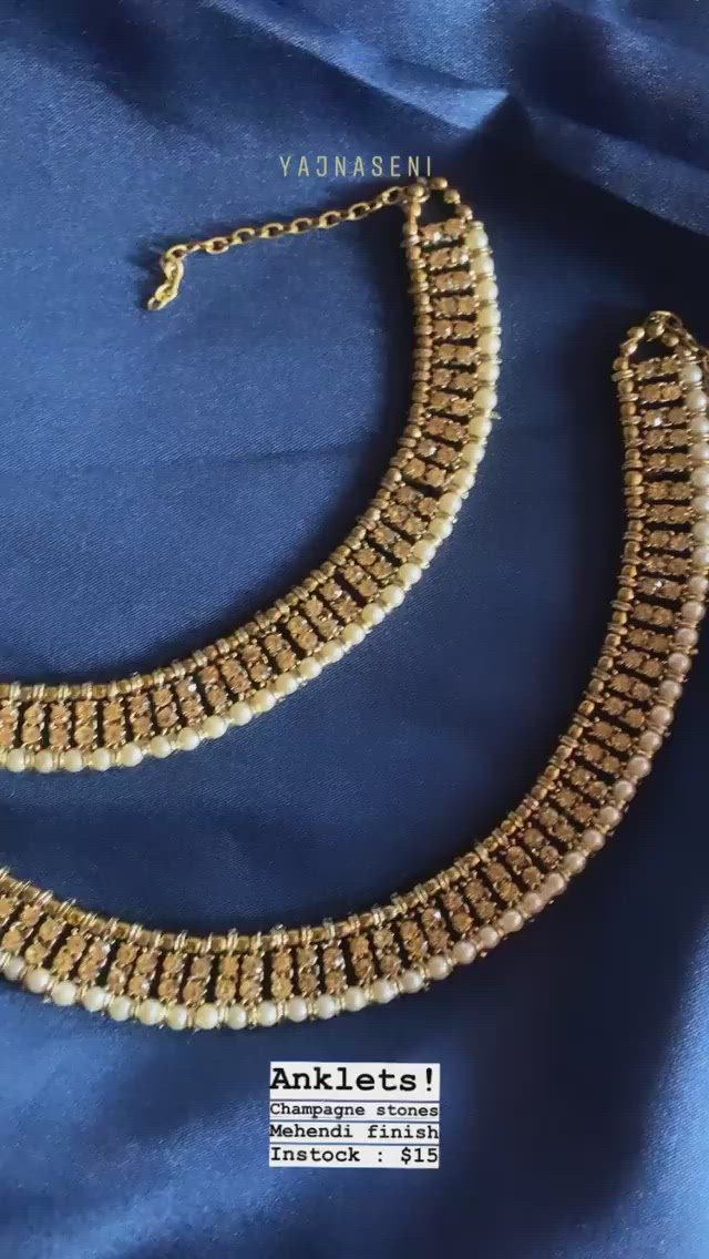 Anklet - Double layer Champagne