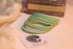 Load image into Gallery viewer, Matte dot Bangles - Mint
