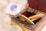 Load image into Gallery viewer, Pair of Gold Kada with Pearls
