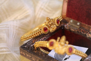 Gold Lakshmi Kada Bangle
