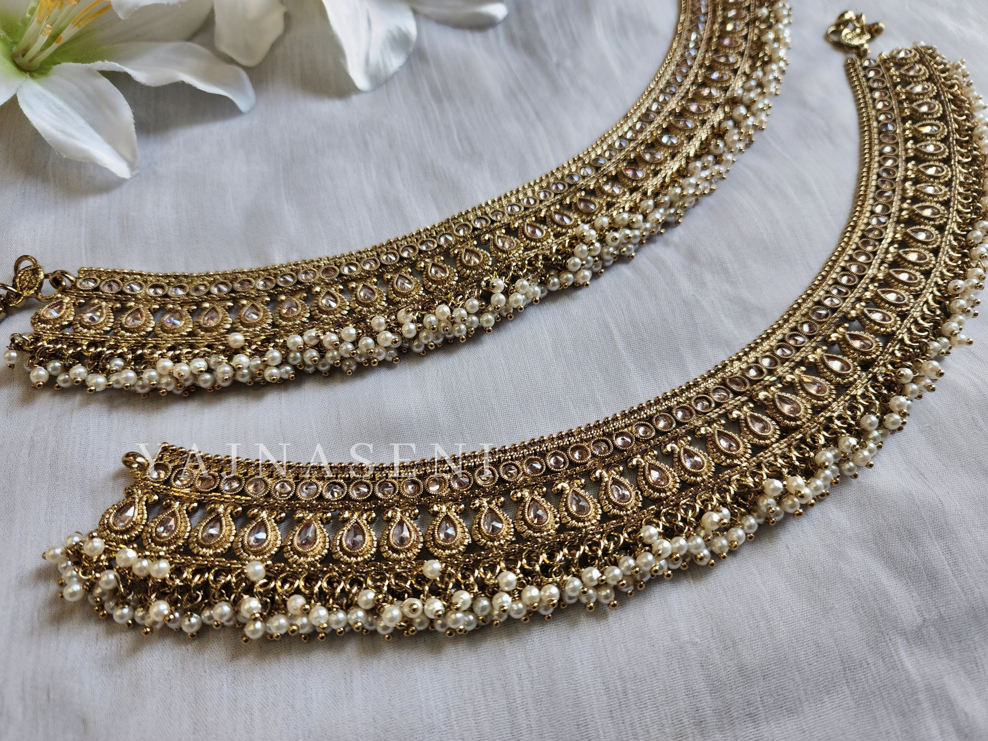 Bridal Anklet - AINARA (champagne)