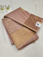 Load image into Gallery viewer, Semi Soft Silk Gold Zari Saree - Blush Pink
