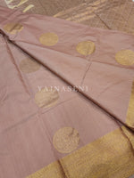 Load image into Gallery viewer, Semi Soft Silk Gold Zari Saree - Blush Pink
