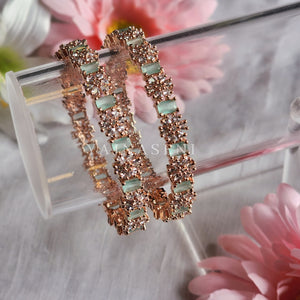 NIYATI bangles - Rosegold x Mint