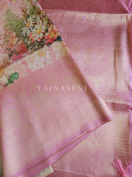 Load image into Gallery viewer, Floral x Kubera Pattu Saree - Pink
