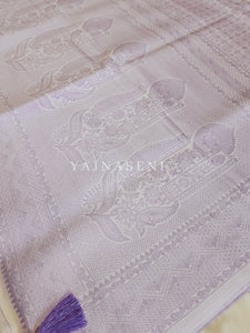 Banarasi Soft Silk Saree - Lavender x Lilac
