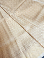 Load image into Gallery viewer, Banarasi Soft Silk Saree - Gold x Ivory

