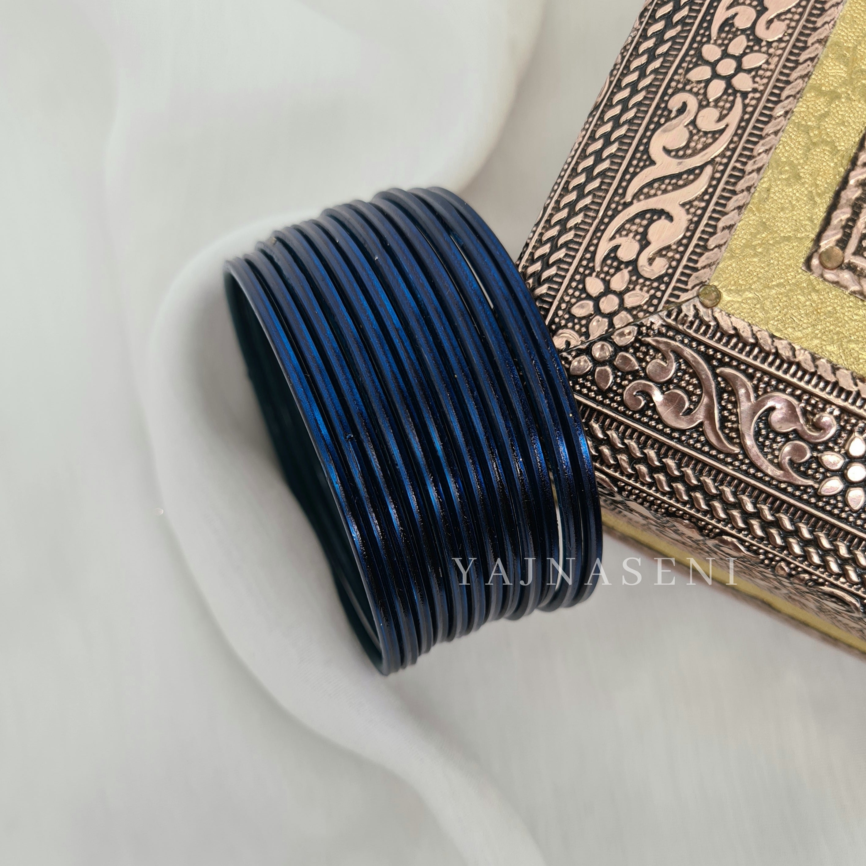 Metallic Bangles - Midnight Blue