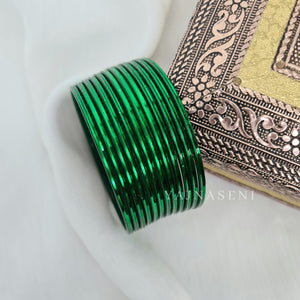Metallic Bangles - Emerald