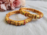 Load image into Gallery viewer, LAKSHMI - pair of kemp bangles (thick)

