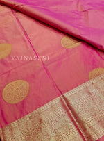 Load image into Gallery viewer, Semi Soft Silk Gold Zari Saree - Pink
