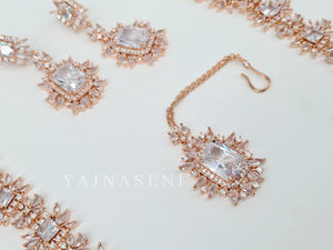 DIANA (necklace) - rosegold x white