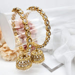 Load image into Gallery viewer, DIYA - pair of jimikki bangles (gold)
