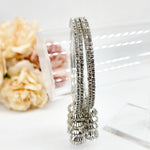 Load image into Gallery viewer, SUNITHA - set of 4 bangles (silver)
