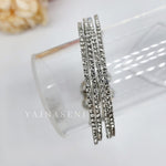Load image into Gallery viewer, SUNITHA - set of 4 bangles (silver)
