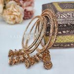 Load image into Gallery viewer, SUNITHA - set of 4 bangles (champagne)
