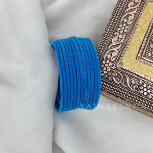 Velvet Bangles - Cerulean Blue