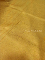 Load image into Gallery viewer, Soft Silk Copper Zari Saree - Yellow (brocade , leaf)

