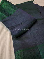 Load image into Gallery viewer, Bamboo soft silk saree : Peacock
