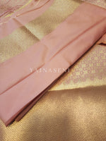 Load image into Gallery viewer, Banarasi Soft Silk Saree x Light Gold Zari - Light Pink
