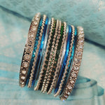 Load image into Gallery viewer, Bangle stack - Aquamarine
