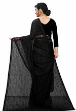 Load image into Gallery viewer, Lace Saree - Black
