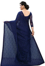 Load image into Gallery viewer, Lace Saree - Dark Blue
