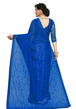 Load image into Gallery viewer, Lace Saree - Blue
