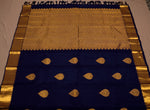 Load image into Gallery viewer, Midnight Blue - Pure Kanjivaram Silk Saree with Gold Zari

