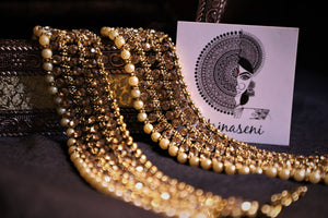 Anklet - Triple layer Champagne