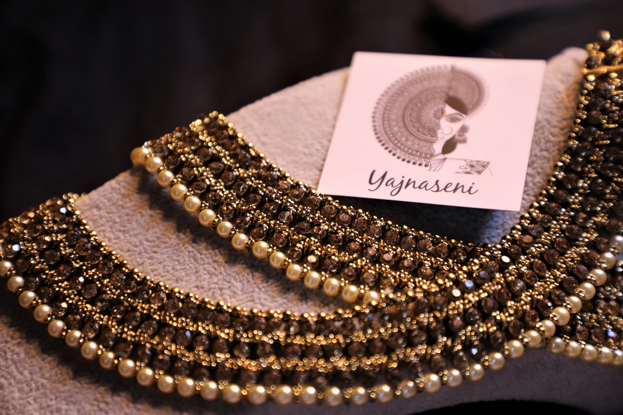 Anklet - Triple layer Champagne