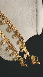 Load and play video in Gallery viewer, Anklet - Classic White (Gold)
