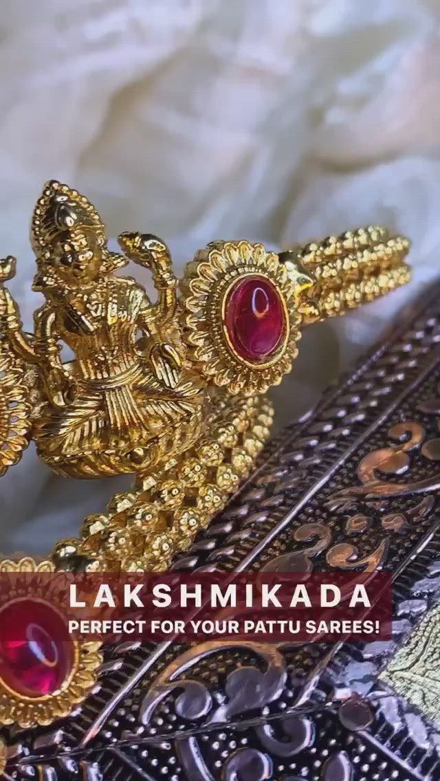 Gold Lakshmi Kada Bangle