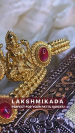 Load and play video in Gallery viewer, Gold Lakshmi Kada Bangle
