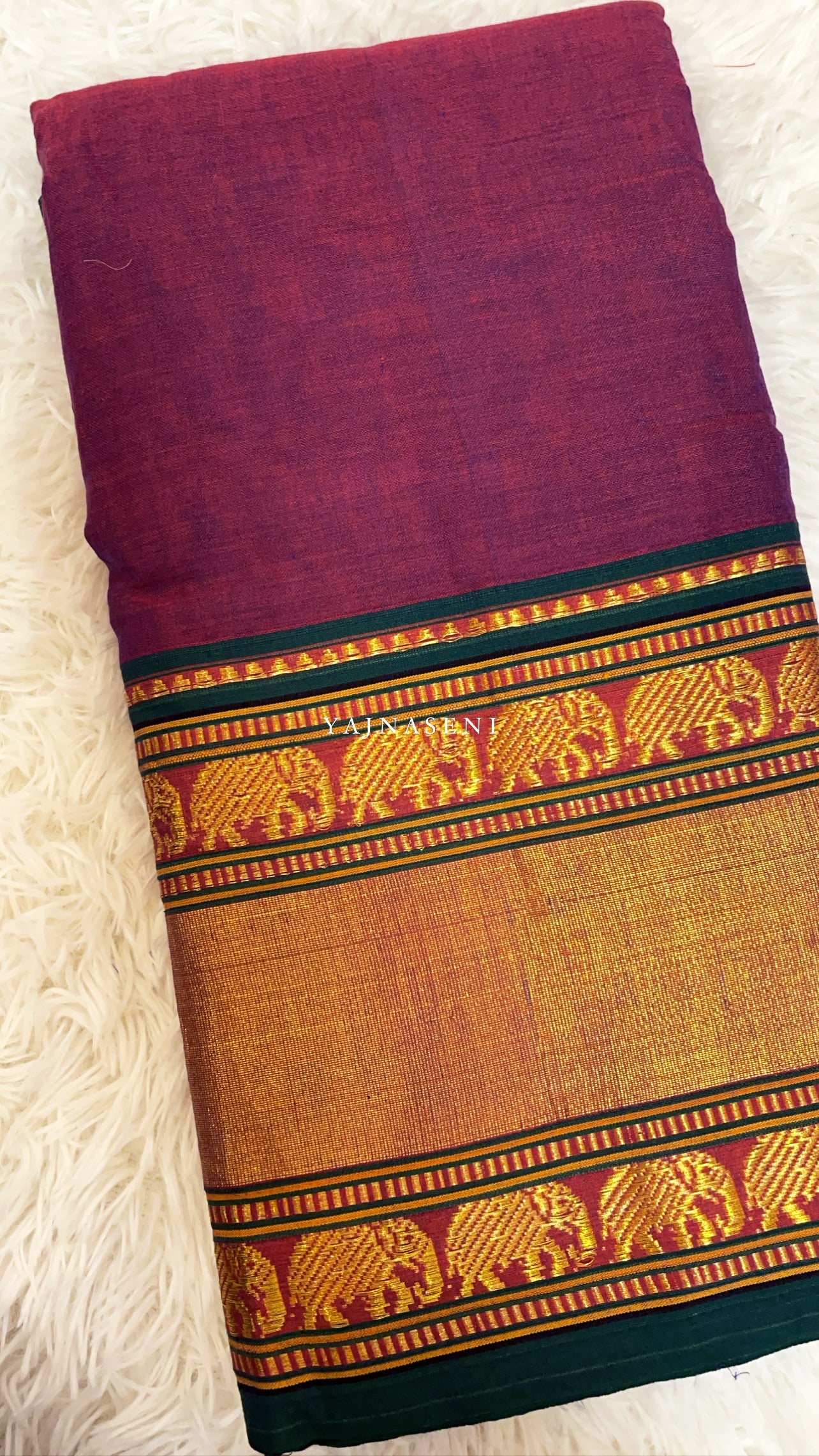 Elephant border series - Purple