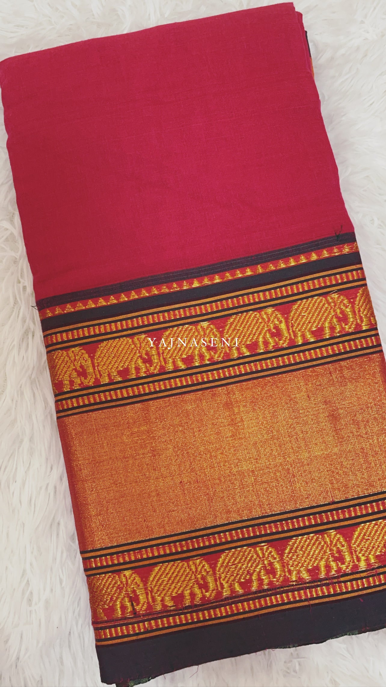 Elephant border series - Pink