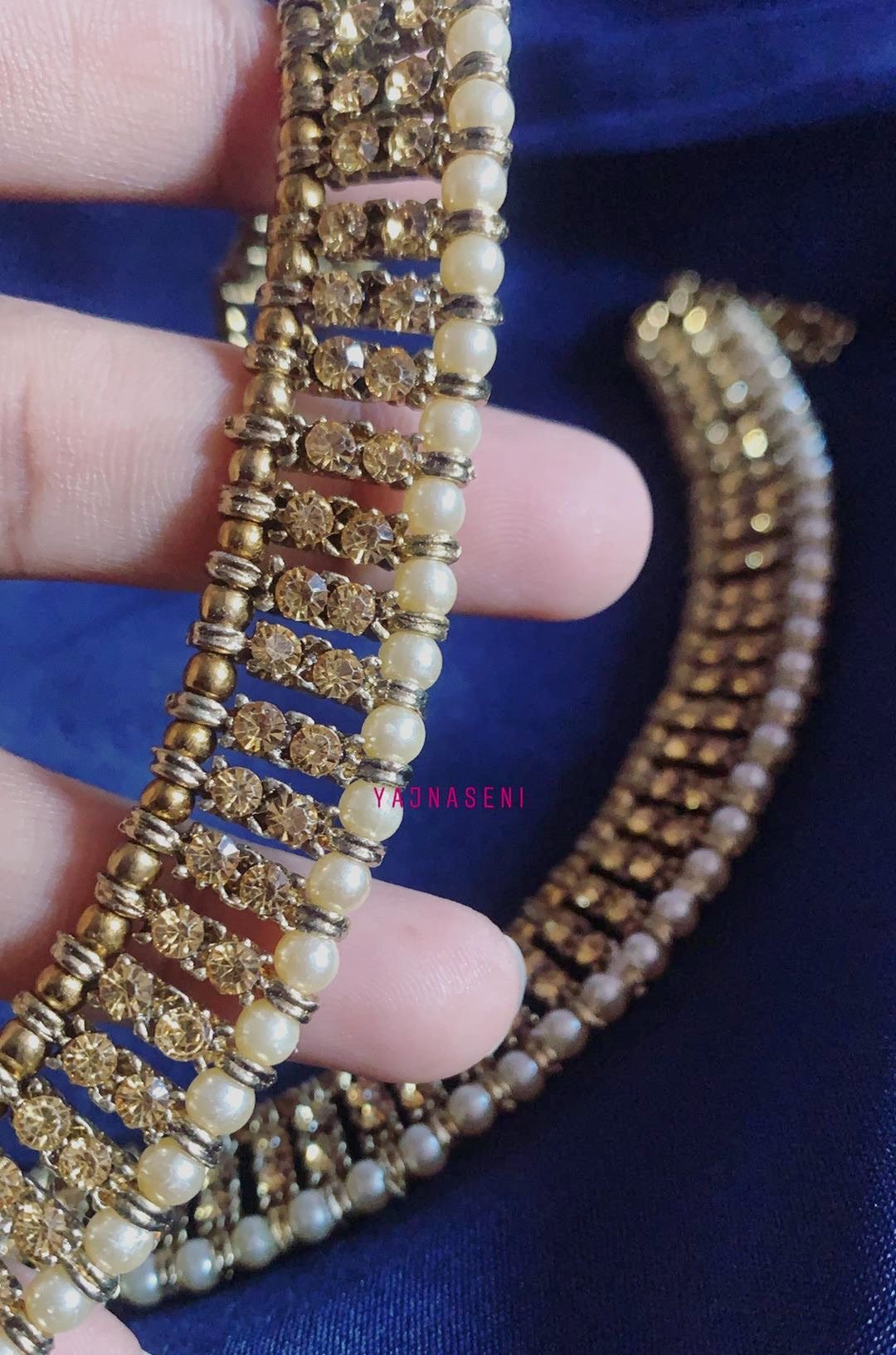 Anklet - Double layer Champagne
