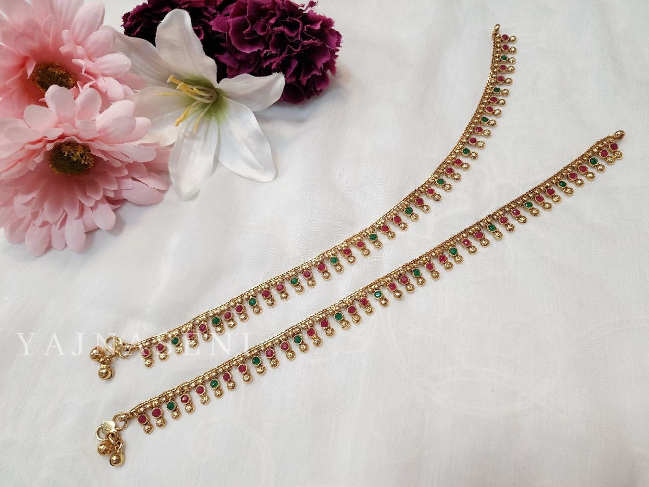 Anklet - ROHINI (rani green)