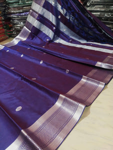 Cotton Silk Saree - Violet